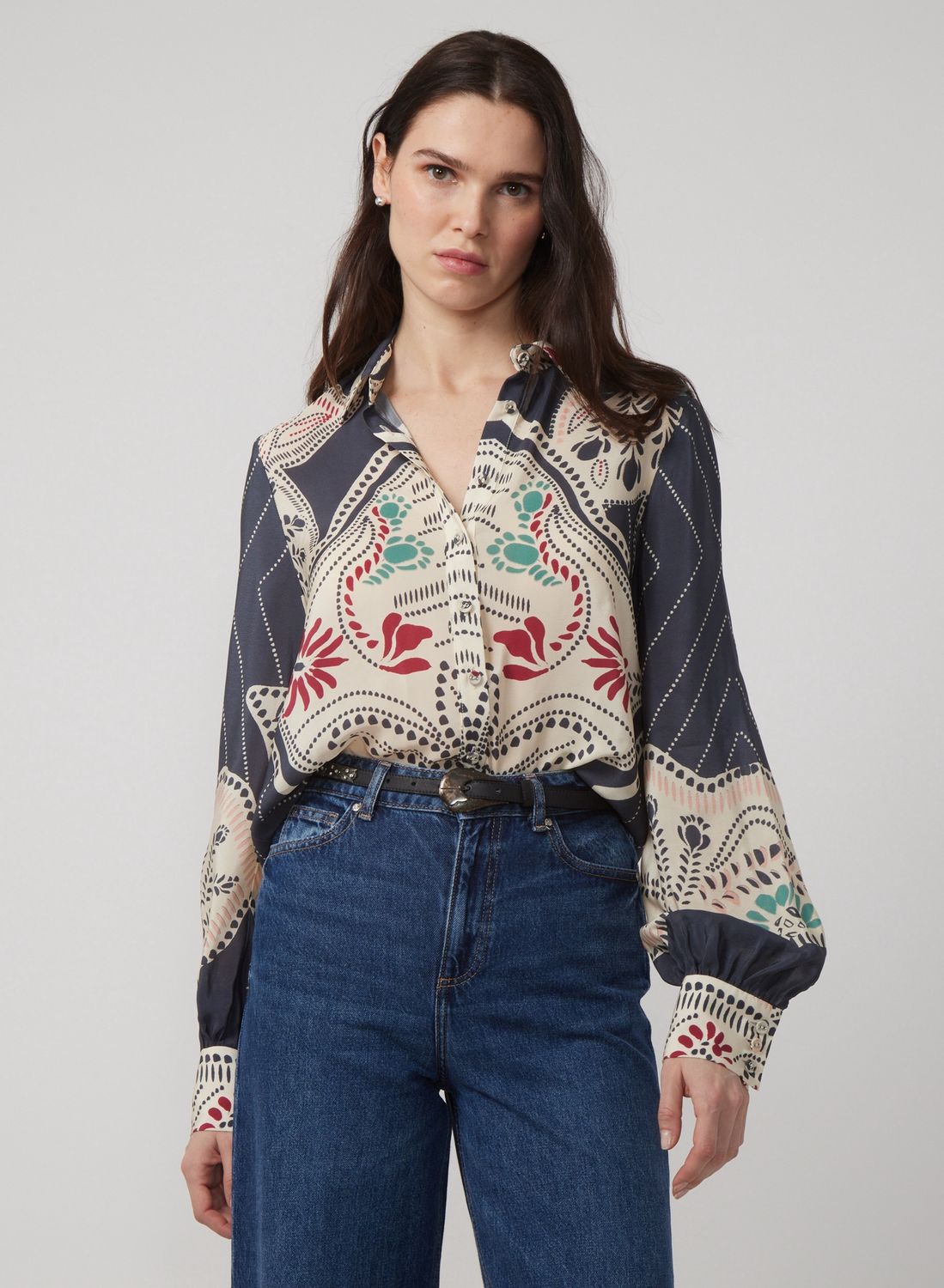 Gilner Farrar Lara Blouse in Winding River