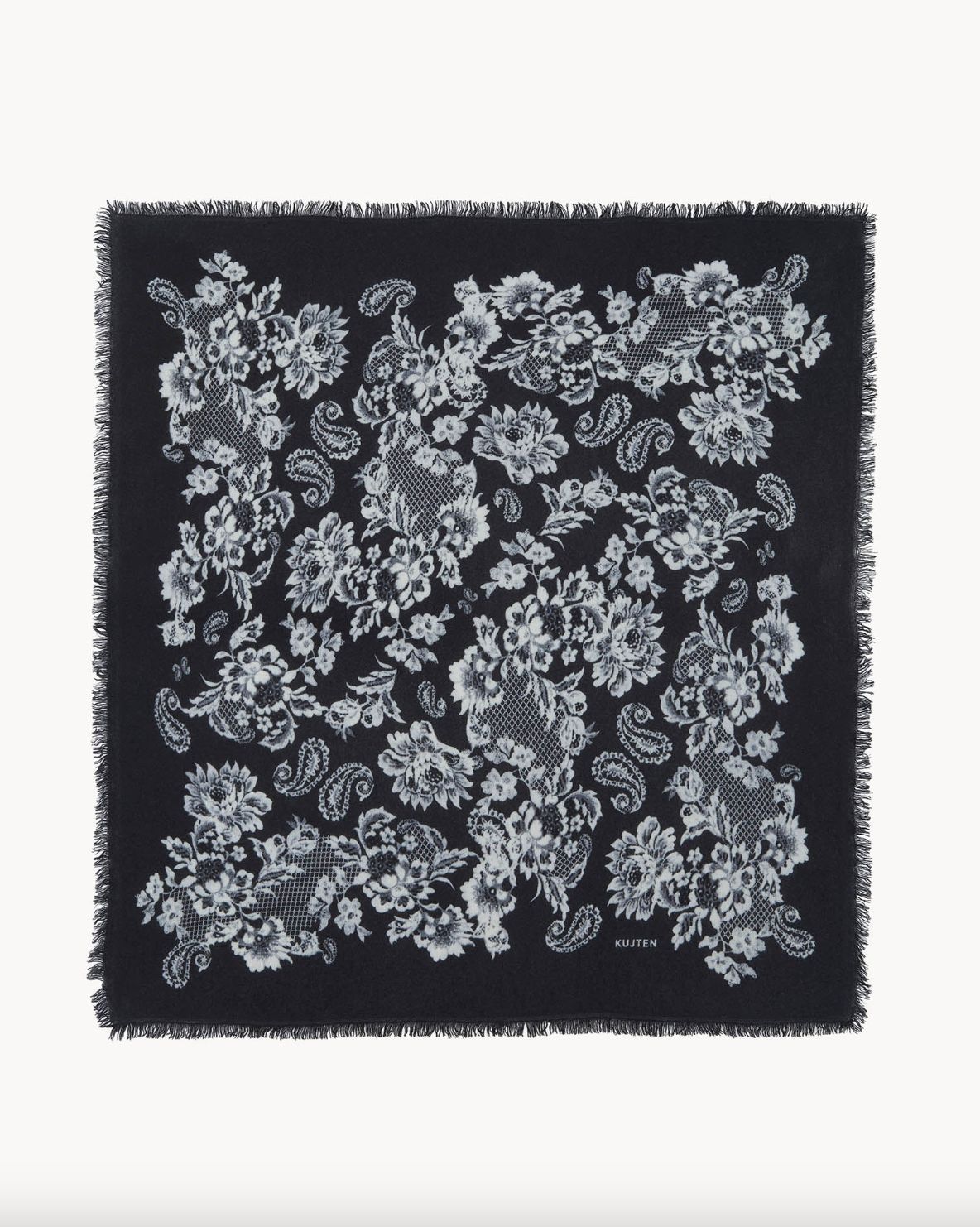 Kujten Hachiko Lace-Design Scarf
