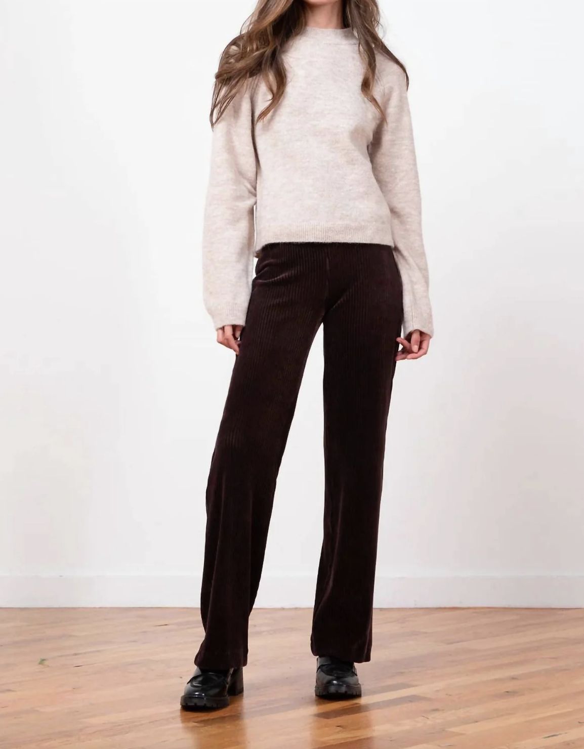 Avenue Montaigne Flavia Corduroy Pant, Color: Brown, Size: 0