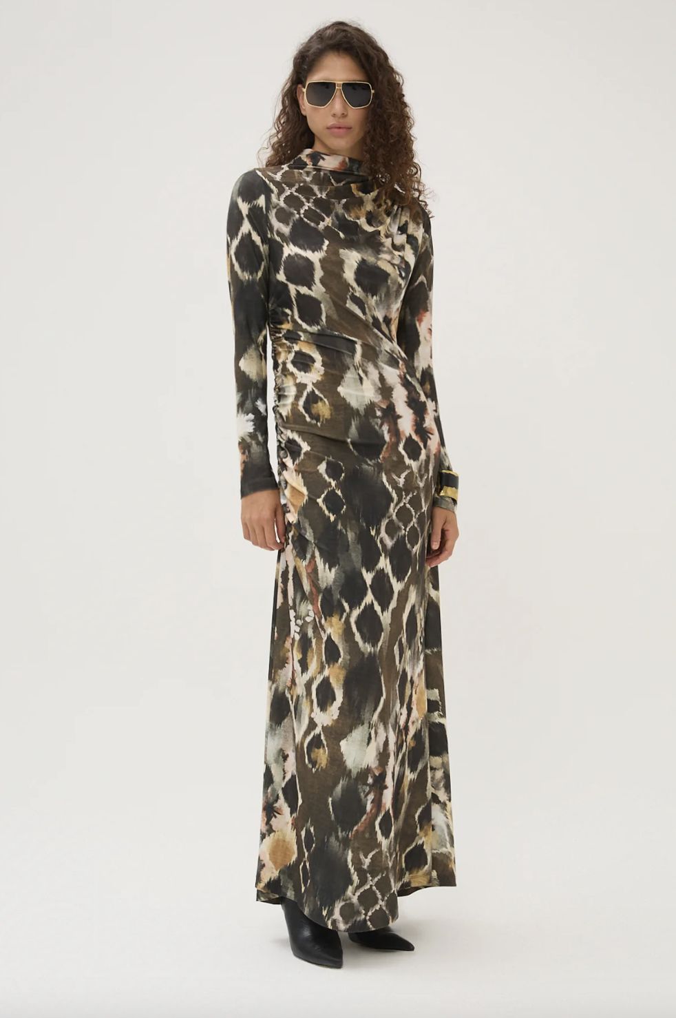 Maria Cher Fleetwood Curtis Long Dress