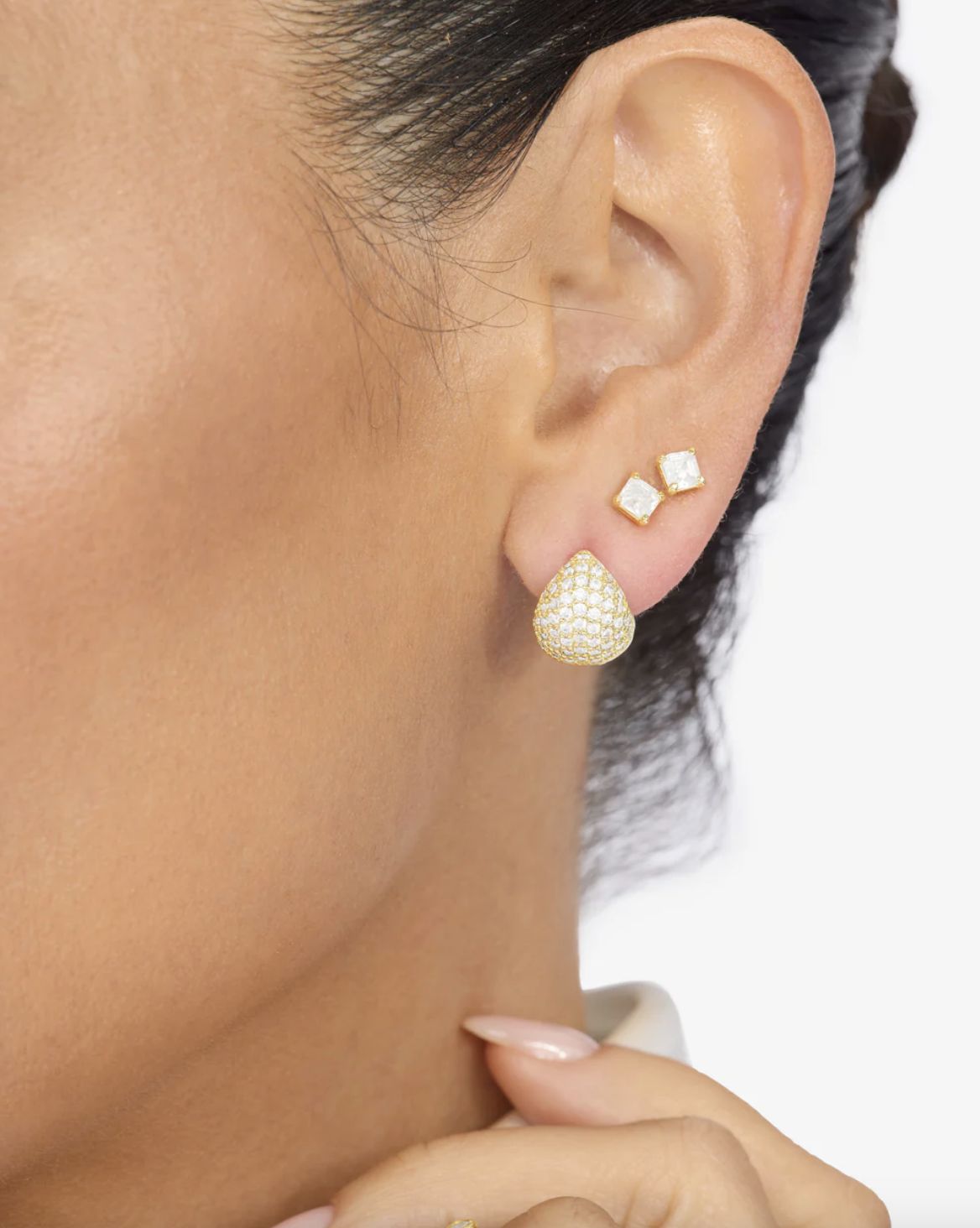 Melinda Maria Lil&#39; Norah Pavé Earrings