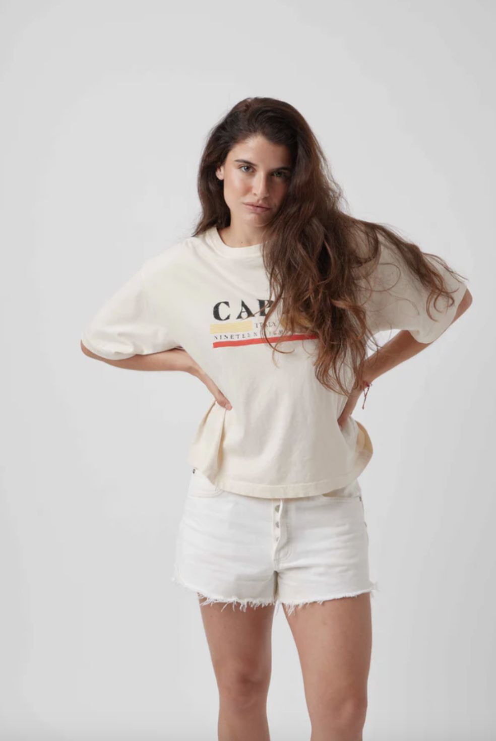 Sunny Somewhere Capri Boyfriend Tee