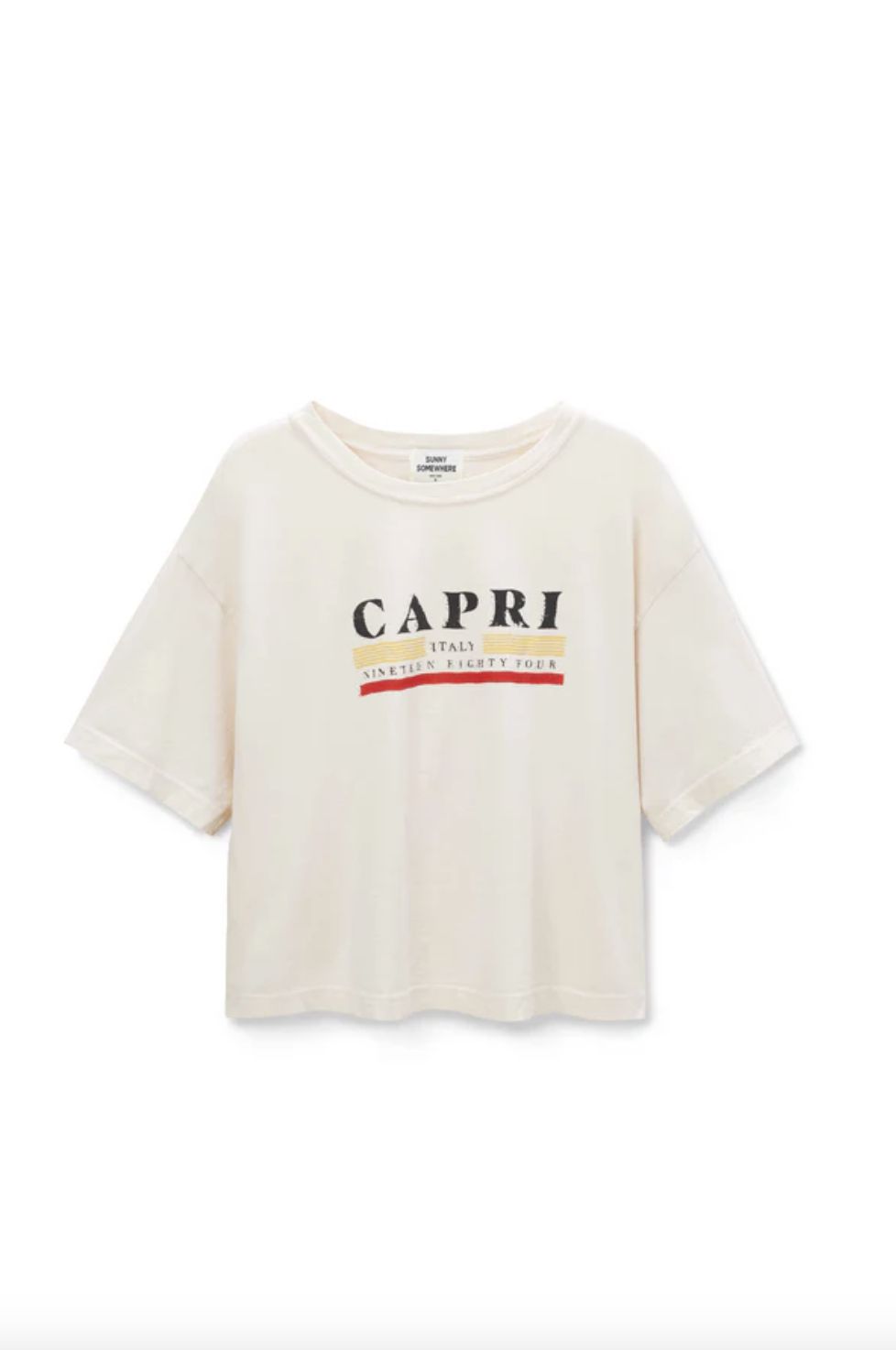 Sunny Somewhere Capri Boyfriend Tee