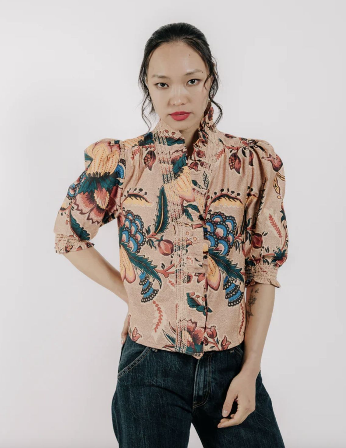 Love The Label Zuri in Aster Harvest Print