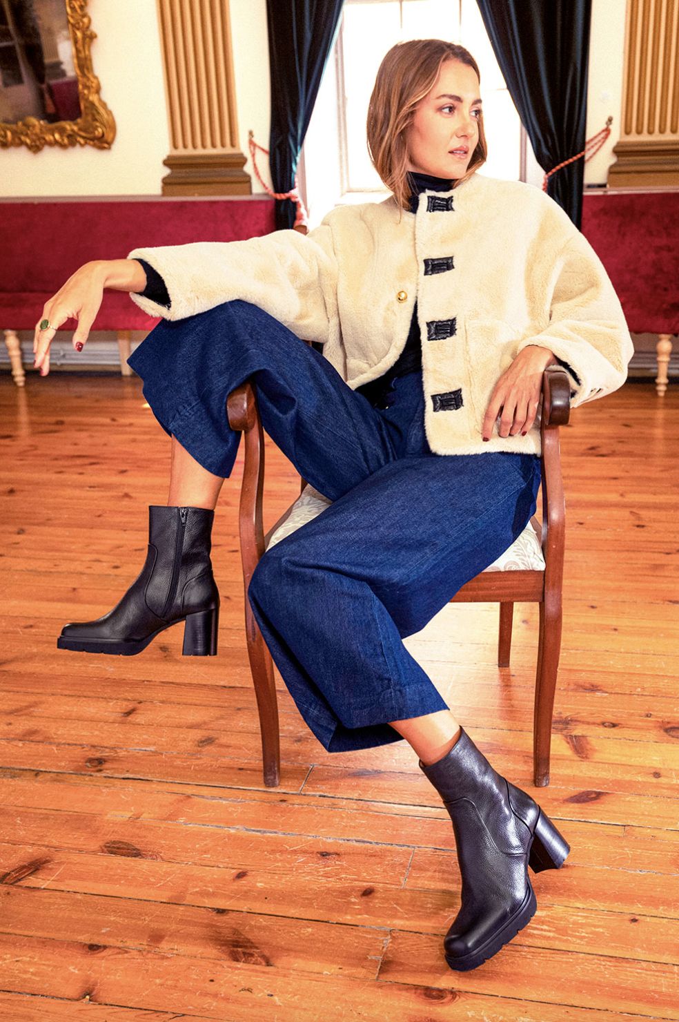Homers Susan Stacked Heeled Boot