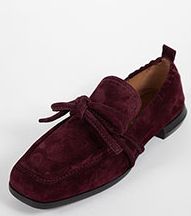 Homers Lena Crosta Suede Bow Loafer