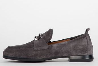 Homers Lena Studded Fur Lined Flat