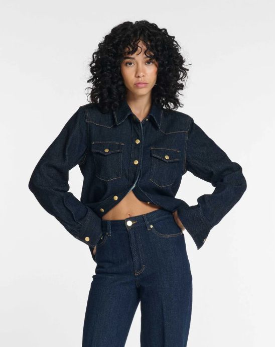 Labdip Dalia Denim Shirt In Dark Blue