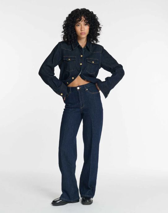 Labdip Dalia Denim Shirt In Dark Blue