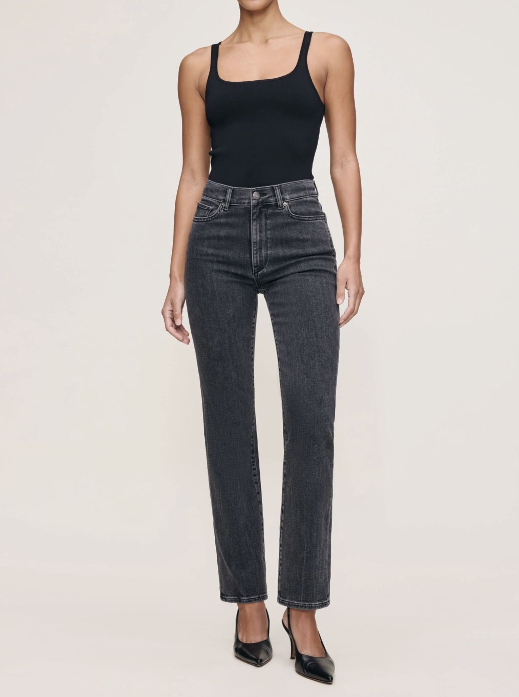 DL1961 Halle Straight Jean in Nightshade