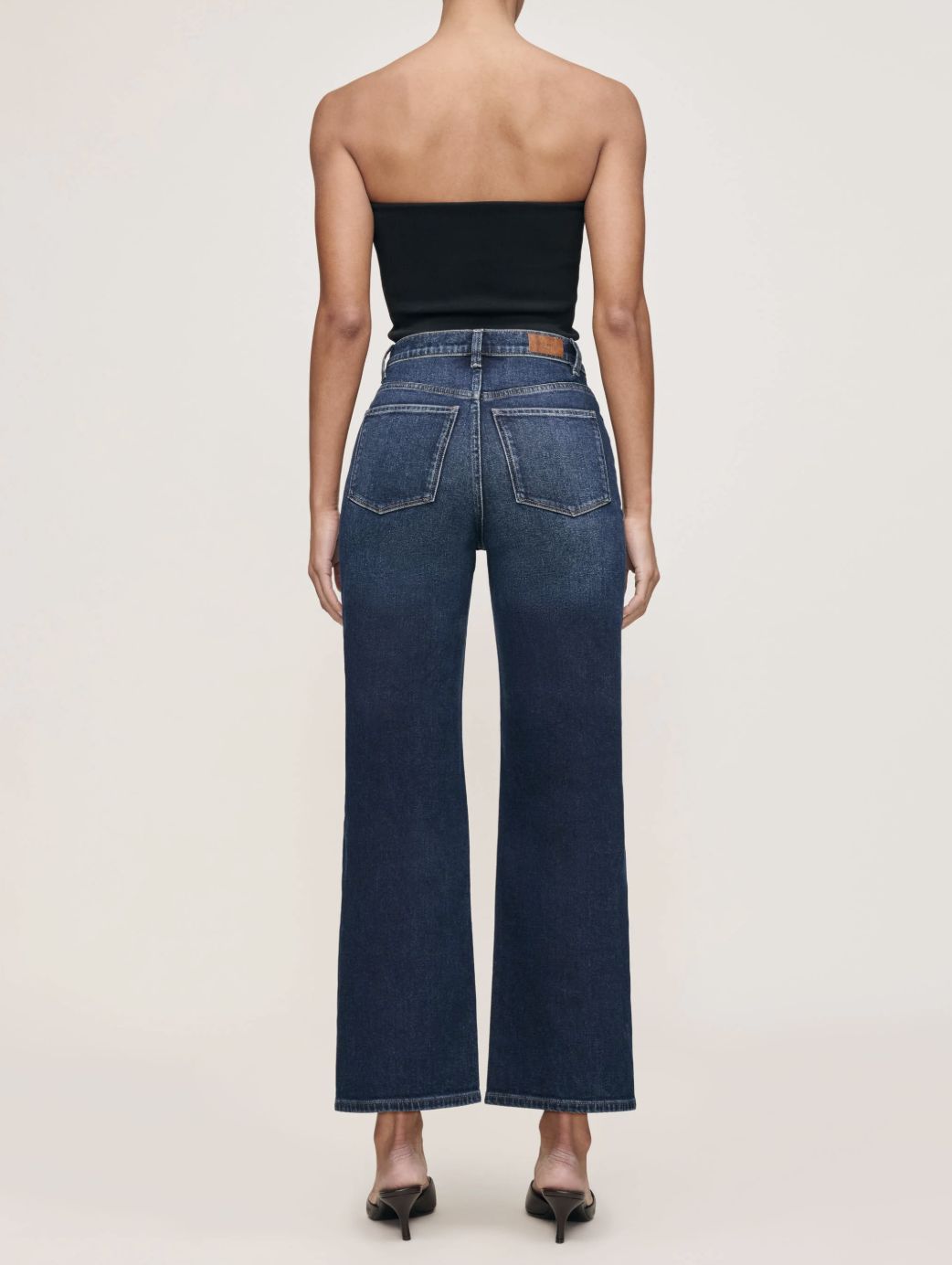 DL1961 Karmine Refined Wide Leg Jean in Dark Sea