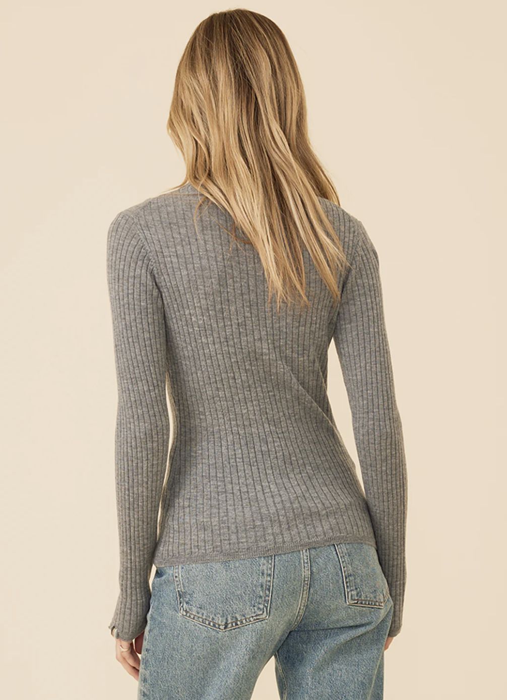 One Grey Day Carter Merino Boatneck Sweater