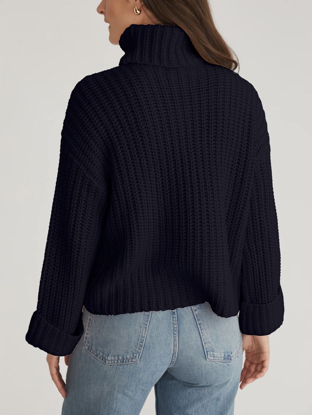 525 America Vida Shaker Turtleneck Sweater