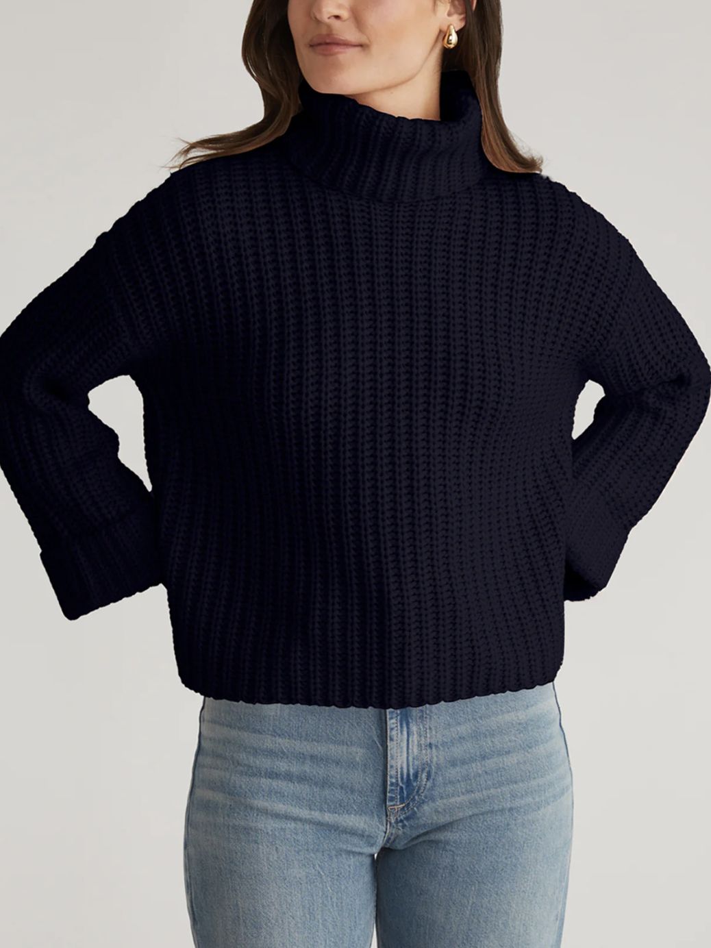525 America Vida Shaker Turtleneck Sweater