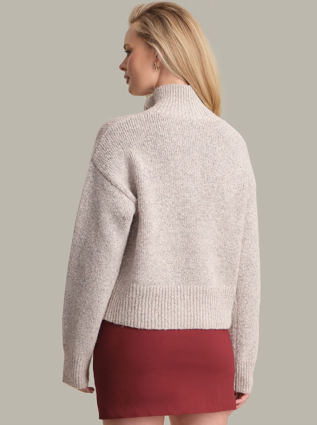 525 America Boxy Snap Front Henley Sweater