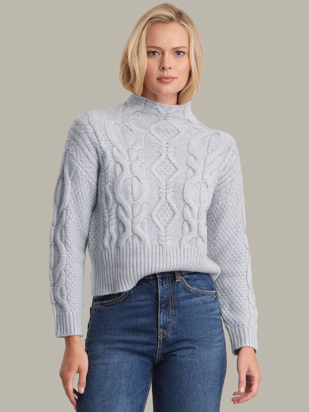 525 America Grace Cable Neck Sweater