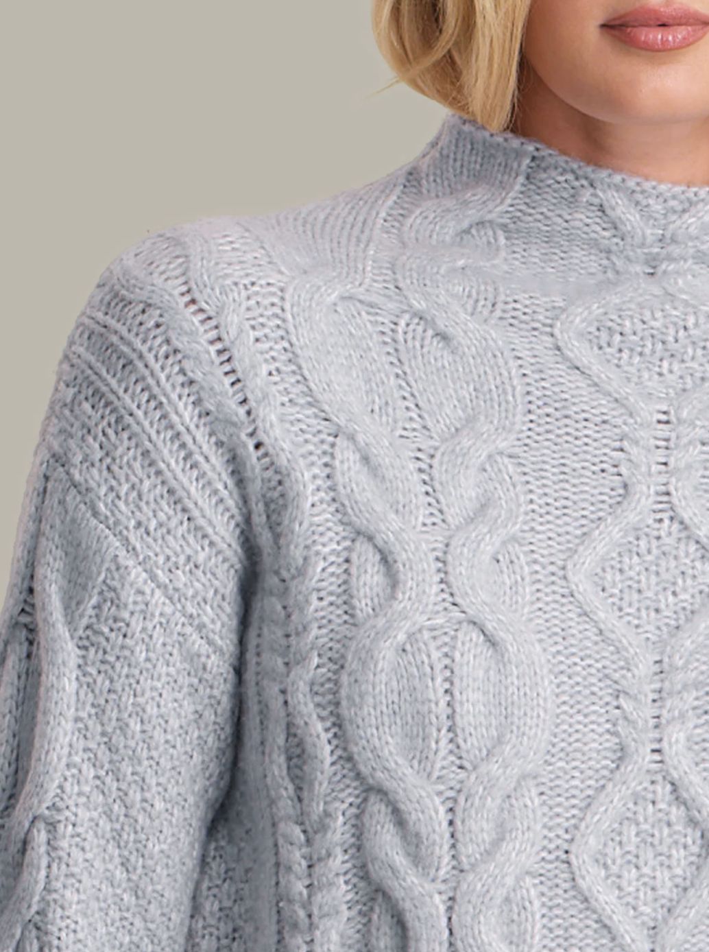 525 America Grace Cable Neck Sweater