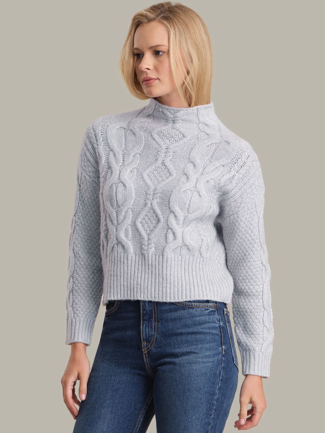 525 America Grace Cable Neck Sweater