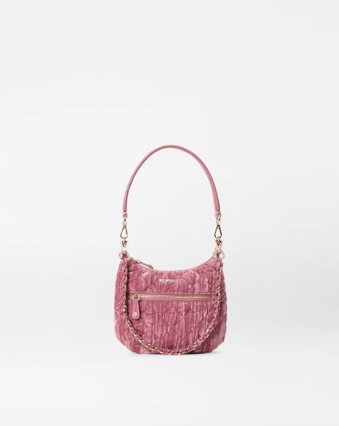 MZ Wallace Mini Crosby Sienna Bag in Petal Velvet