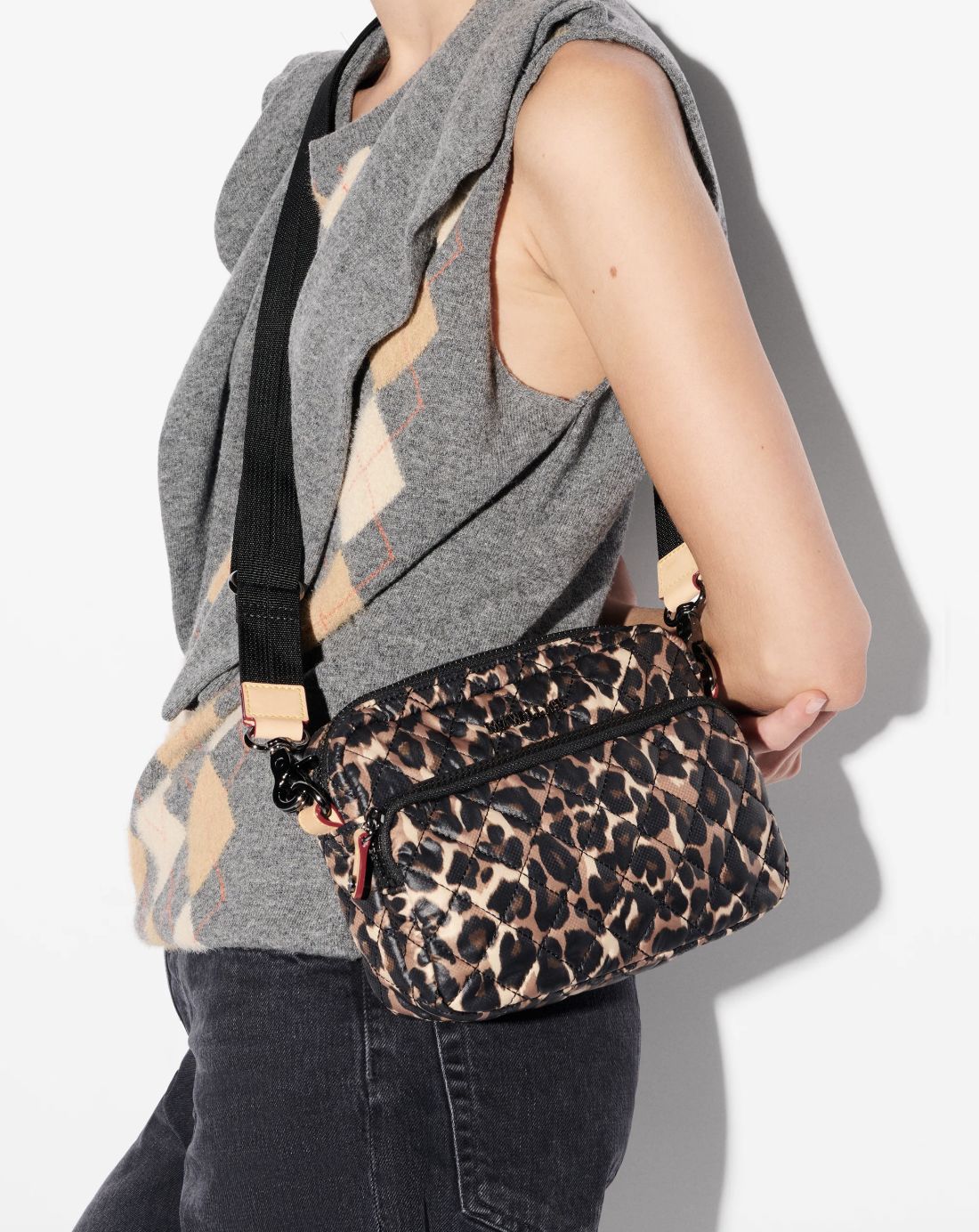 MZ Wallace Small Metro Camera Bag in Leopard
