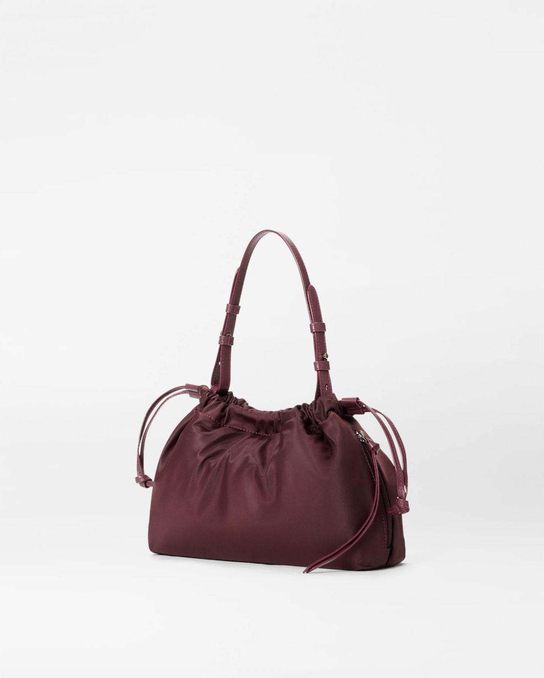MZ Wallace Small Waverly Shoulder Bag Bordeaux