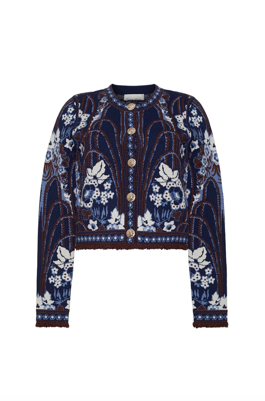 Cara Cara Livi Jacket Livi Knit Jacket in Fontaine Navy