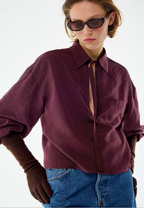 BellePiece Christies Blouse in Bordeaux
