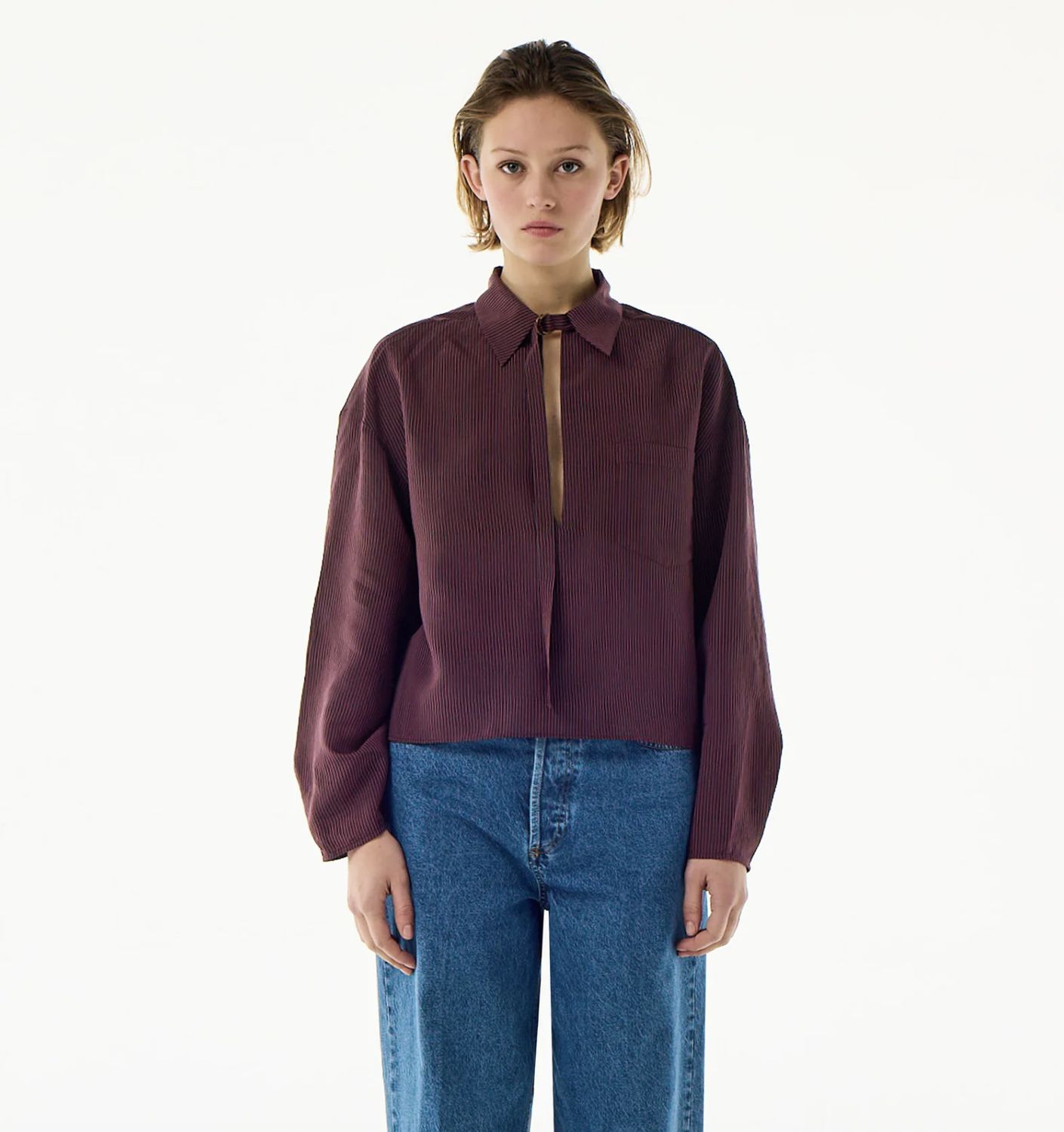 BellePiece Christies Blouse in Bordeaux