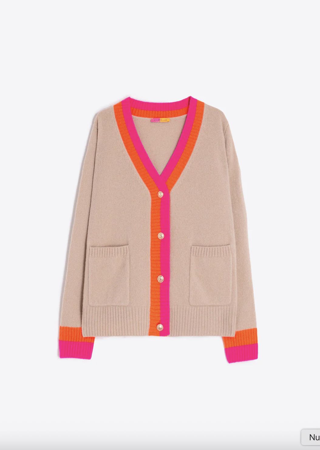 Vilagallo Varsity Stripe Cardigan