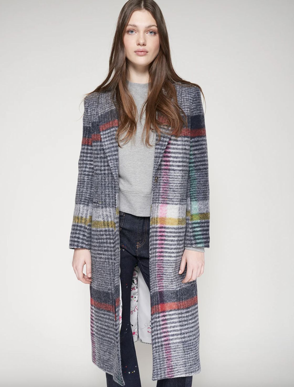 Vilagallo Plaid Coat