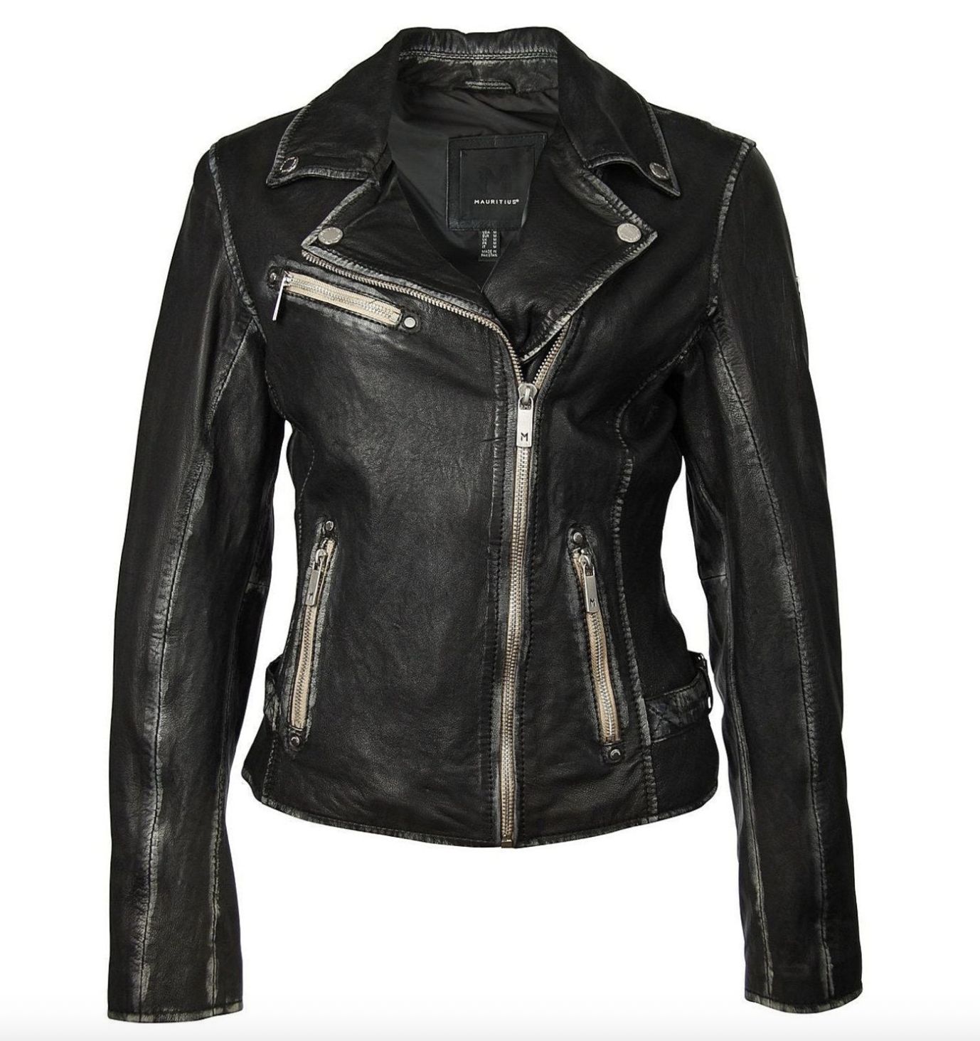 Mauritius Sofia Black Leather Jacket