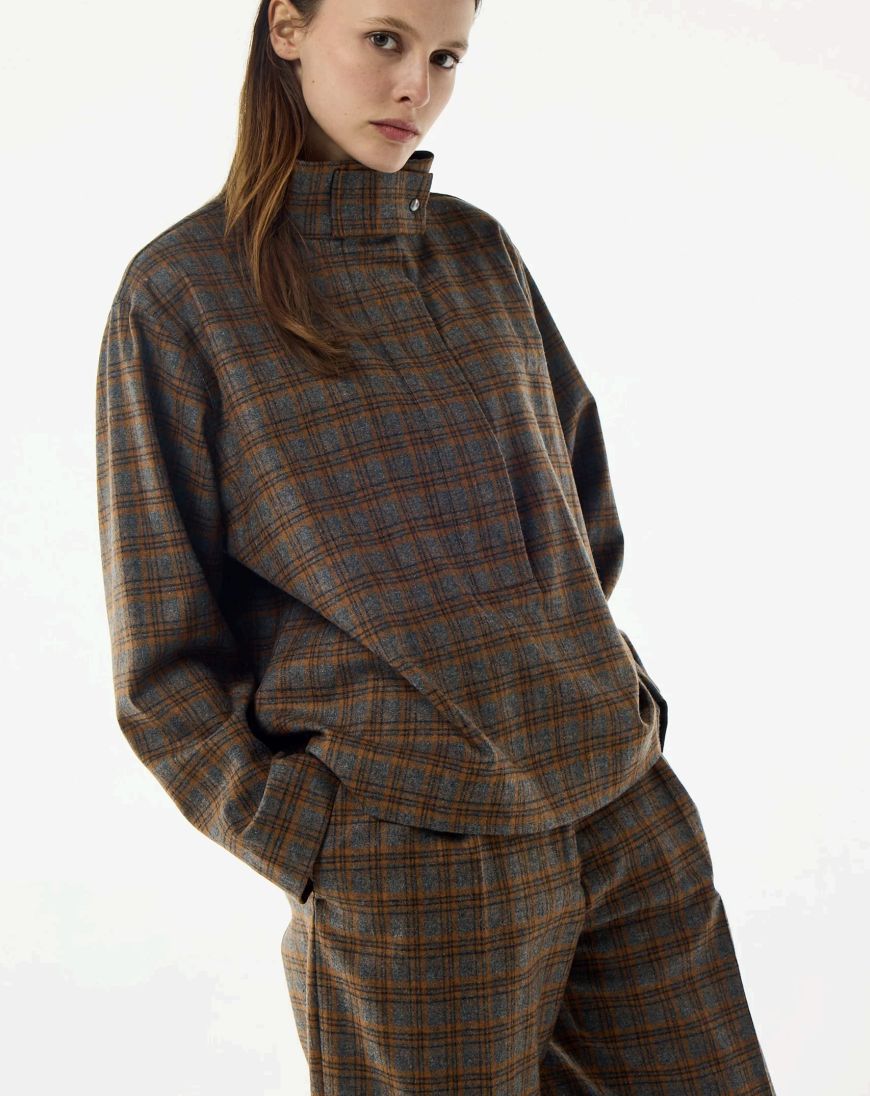 BellePiece Loic Plaid Blouse