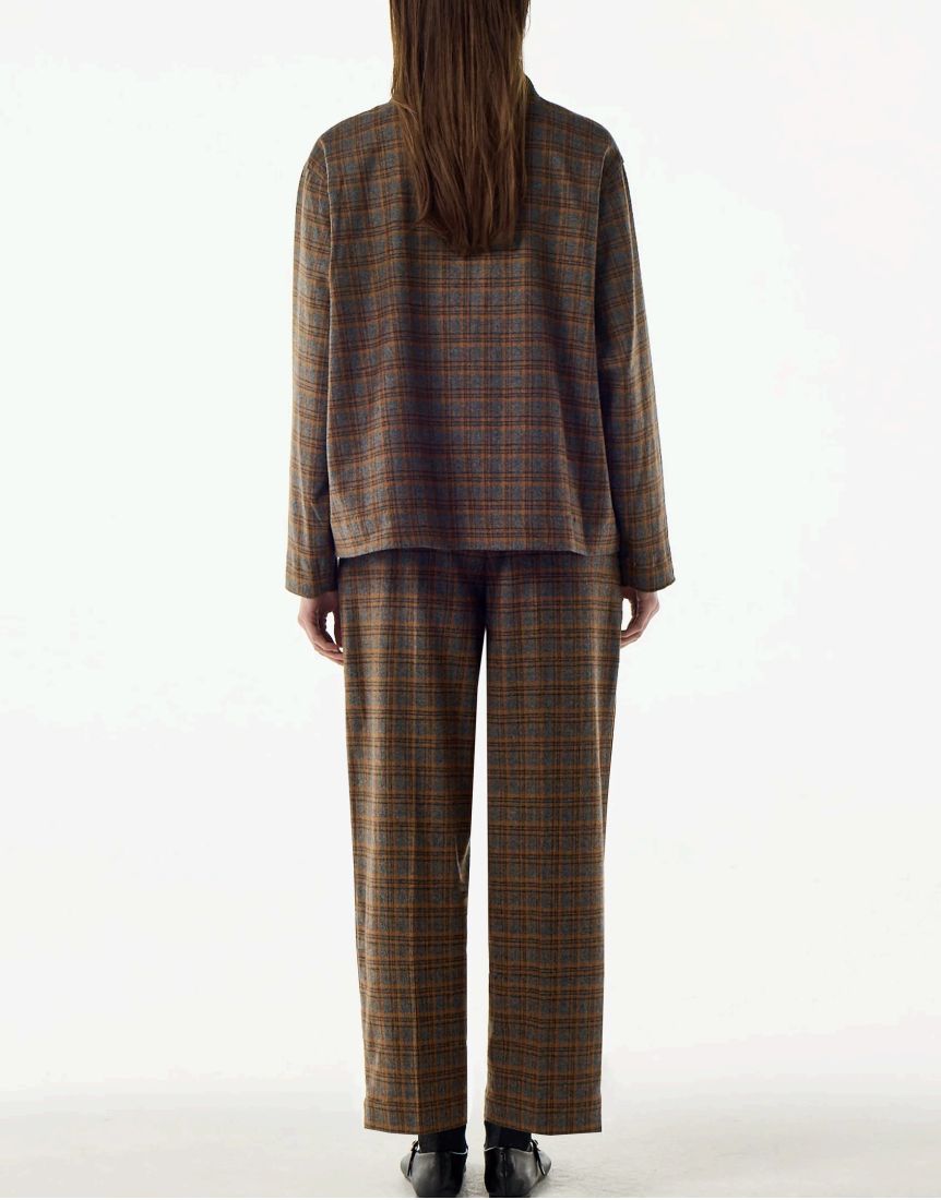 BellePiece Loic Plaid Blouse