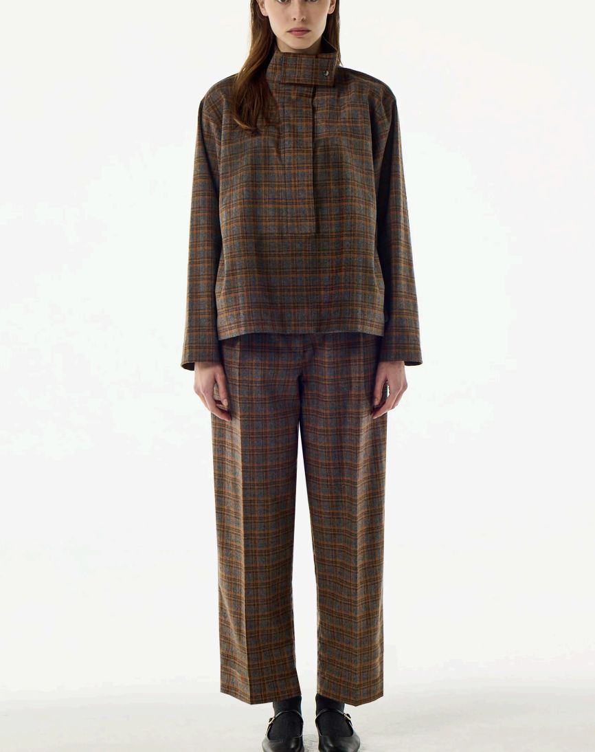 BellePiece Loic Plaid Blouse