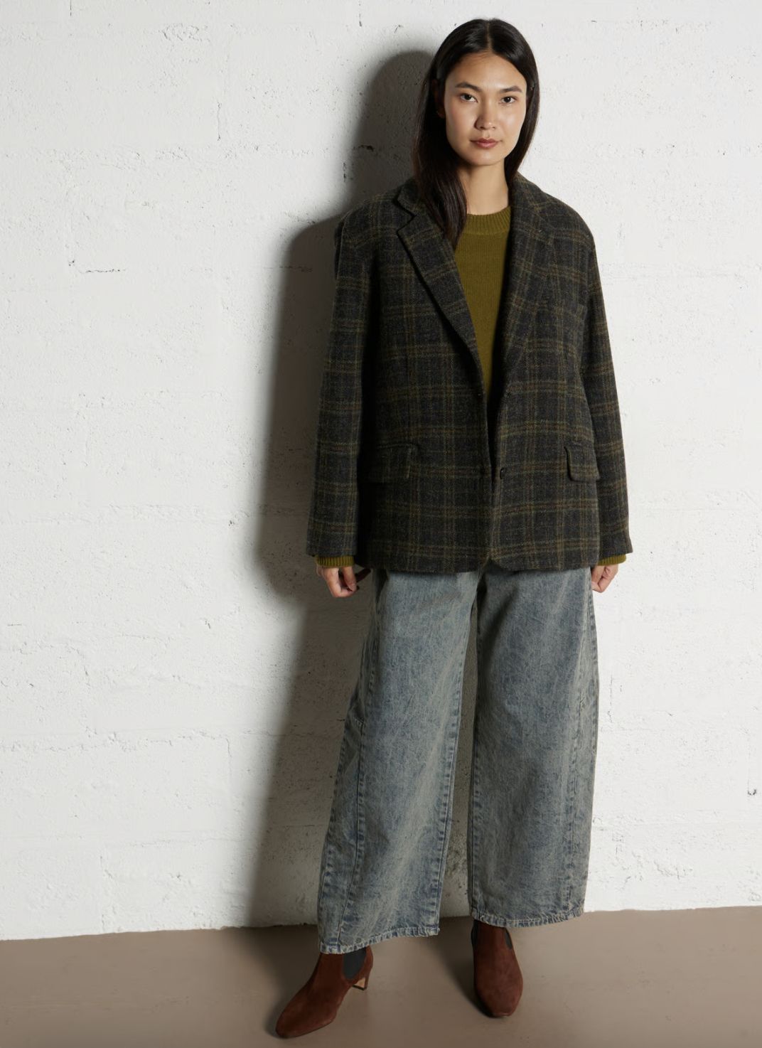 BellePiece London Plaid Blazer
