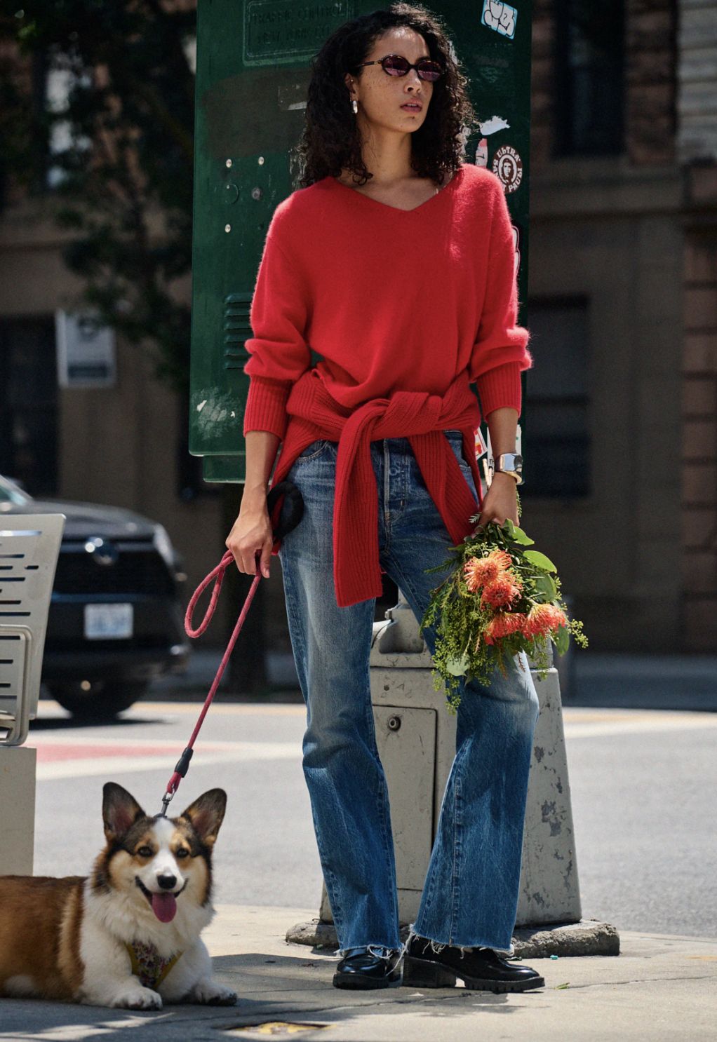 Moussy 2Face Dolman Knit Sweater