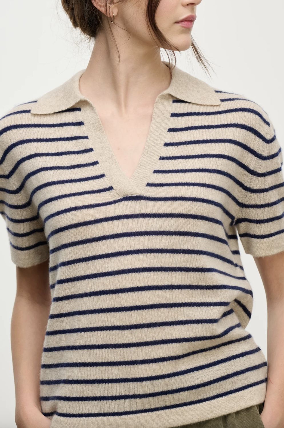 Velvet Yael Cashmere Polo Sweater