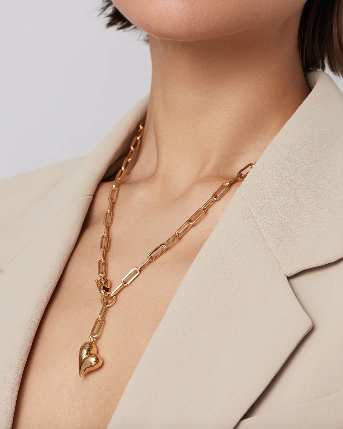 Jenny Bird Puffy Heart Necklace