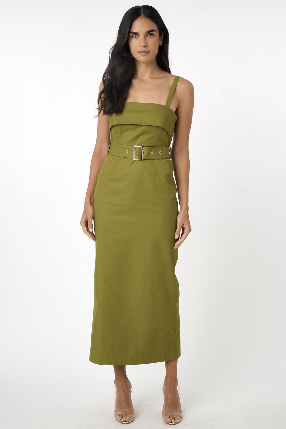 Toccin Theodora Belted Midi Dress