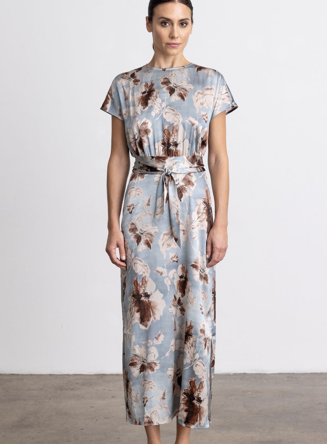Go Silk Slouch Dress in Desert Bloom