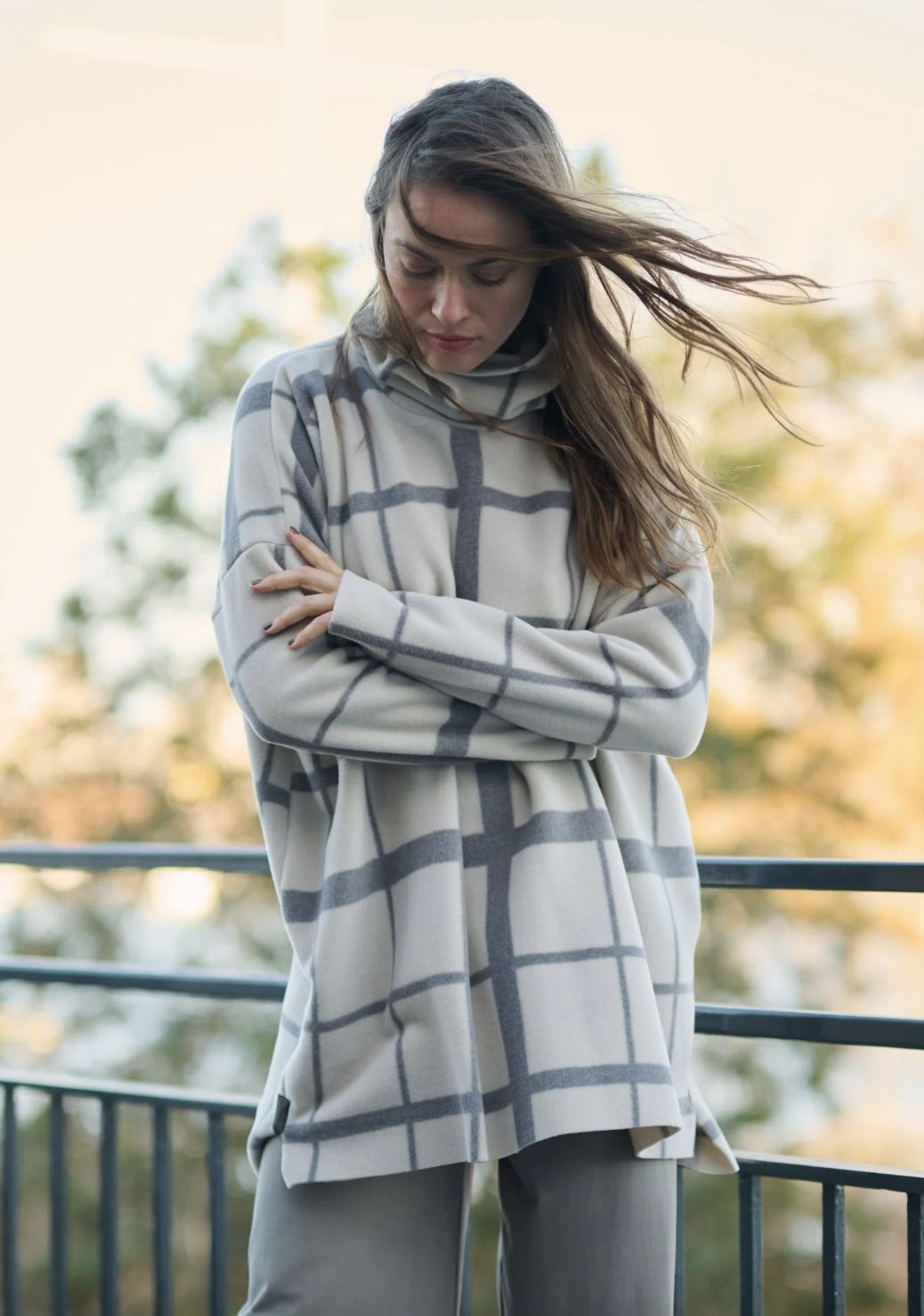 Henriette Steffensen Clan Print Turtleneck
