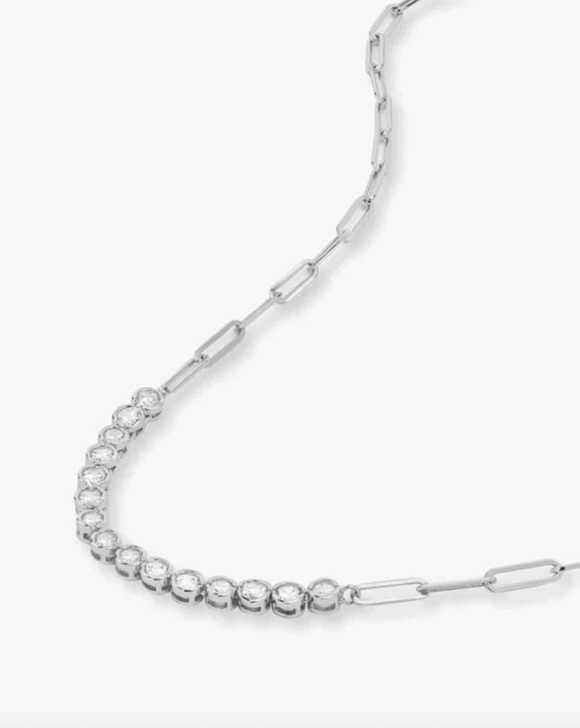 Melinda Maria Baroness Samantha Necklace in Silver