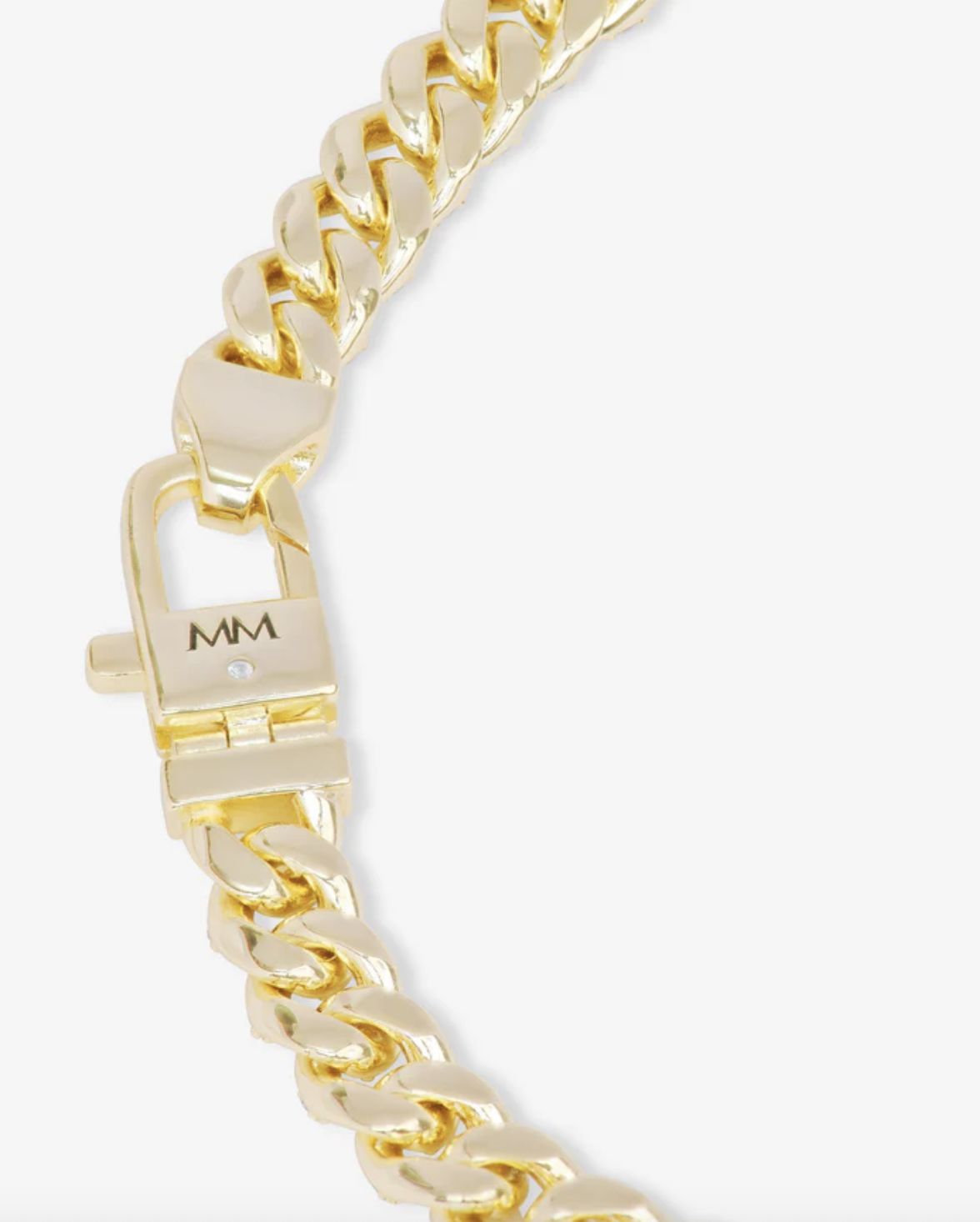 Melinda Maria Pave Julian Cuban Chain Bracelet