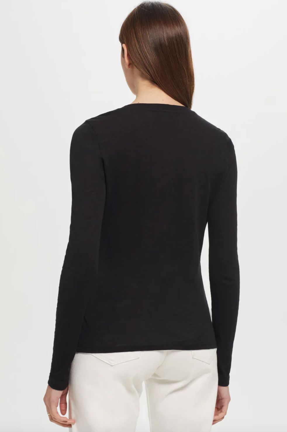 Goldie Long Sleeve Shimmer Placket Henley