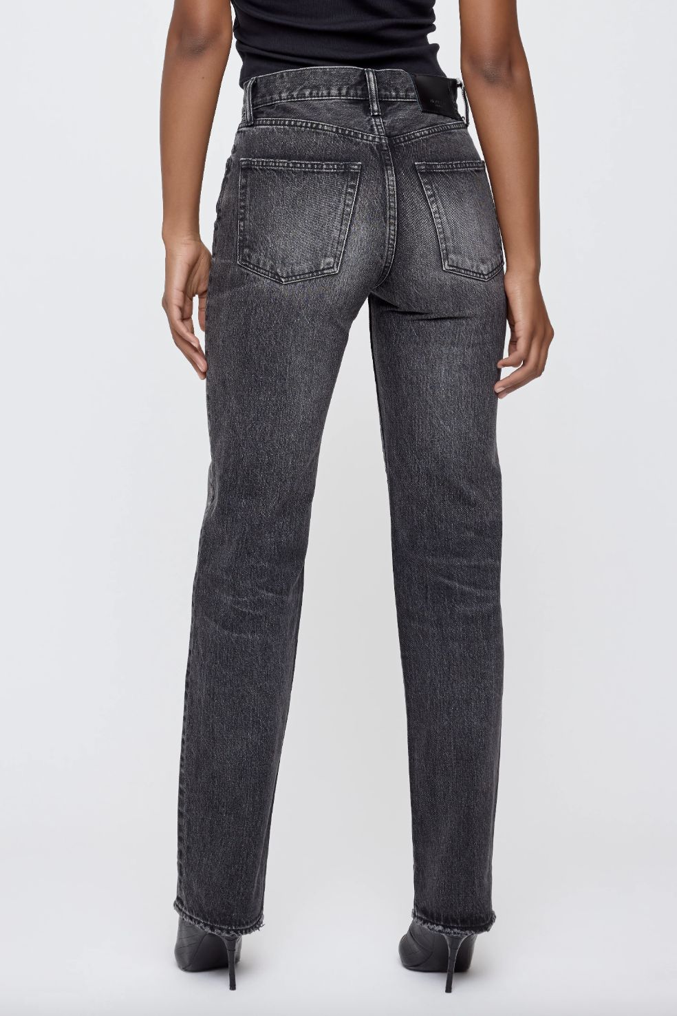 Moussy Melbourne Straight Jeans in Black