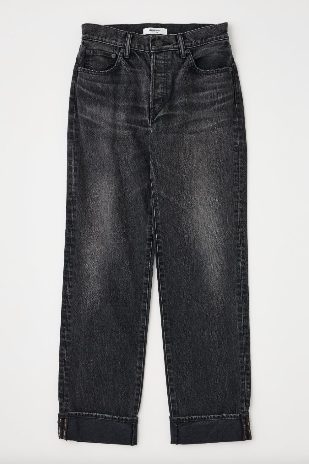 Moussy Melbourne Straight Jeans in Black