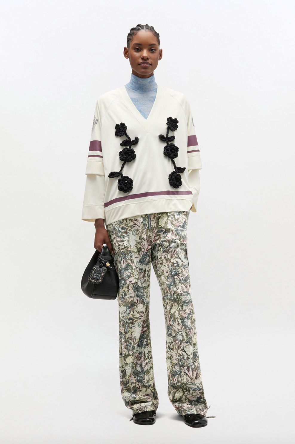 Ganni Tapestry Printed Stretch Cargo Pant