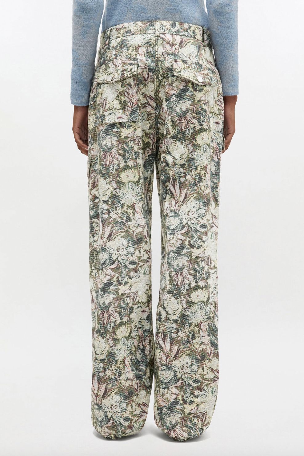 Ganni Tapestry Printed Stretch Cargo Pant