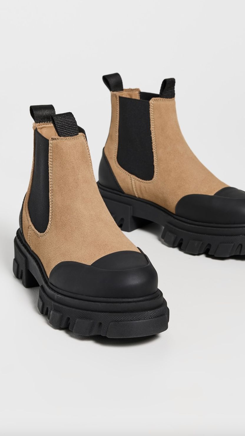 Ganni Cleated Low Chelsea Boot