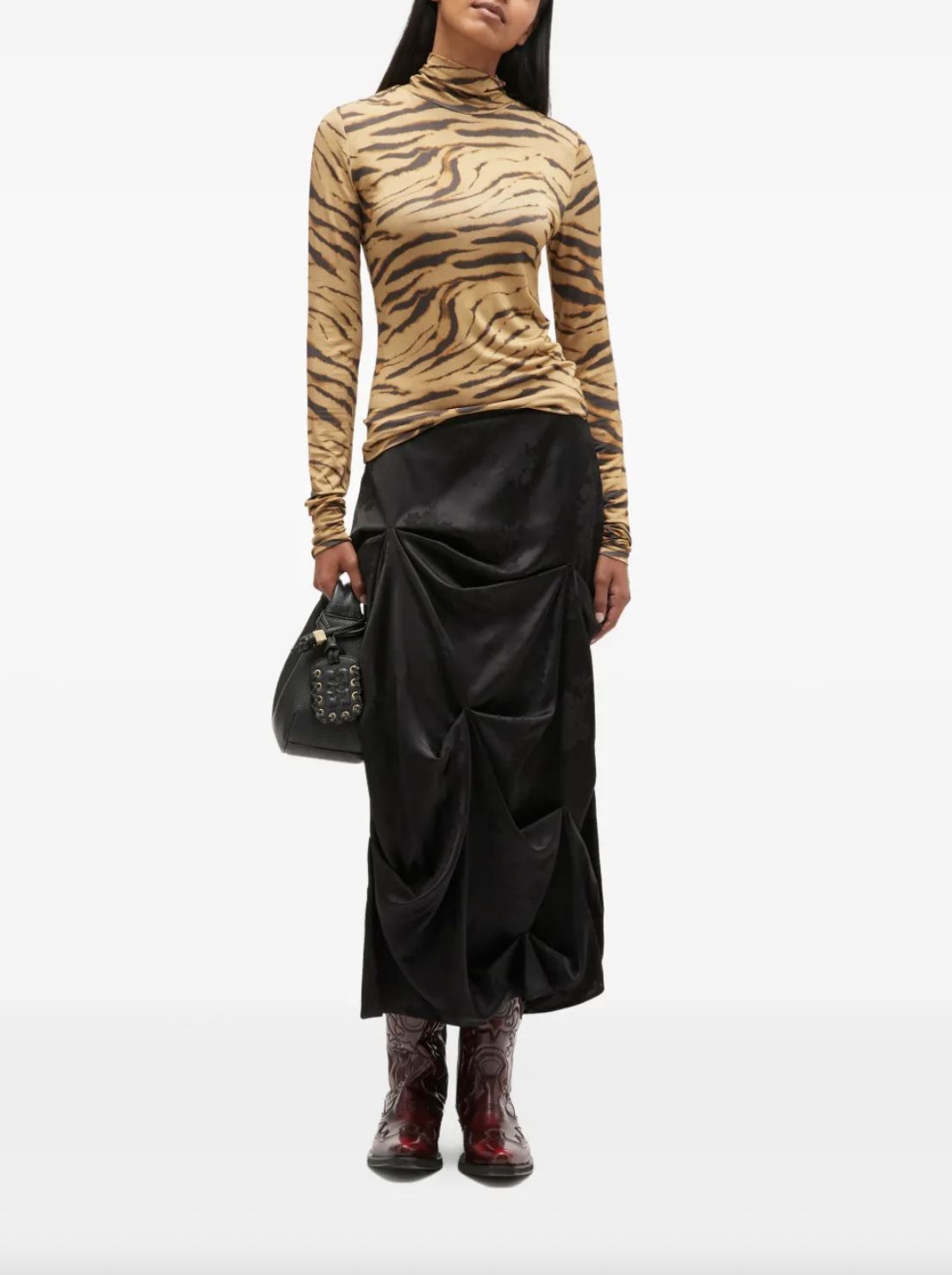 Ganni Jacquard Long Skirt